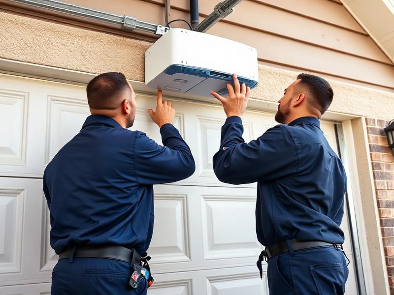 Professional garage door installation team in Universal City